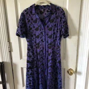 Embroidered hand loomed translucent vintage maxi